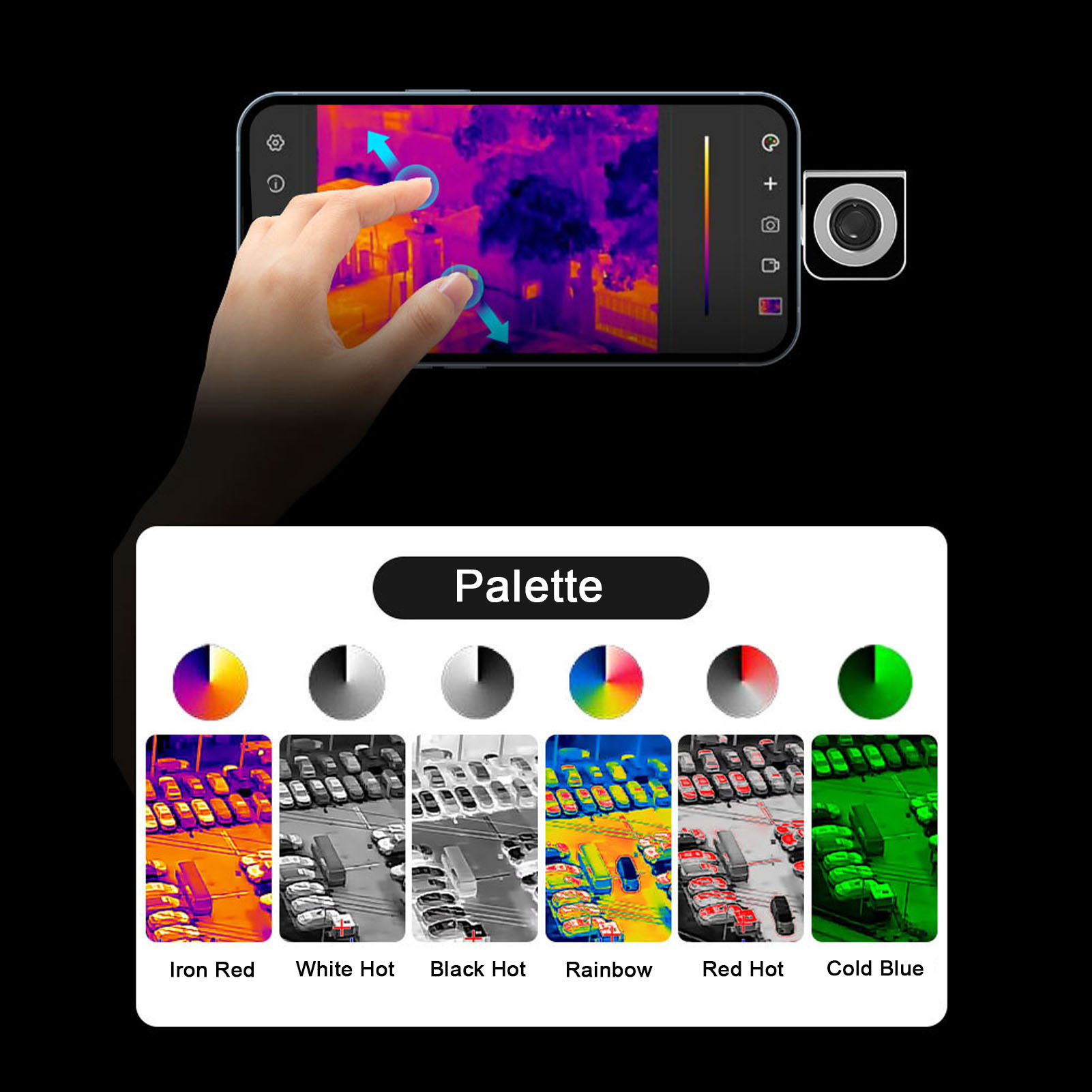 Thermal Imaging Camera 256X192 - Termal Kamera 256x192 Çözünürlük 25Hz IP54