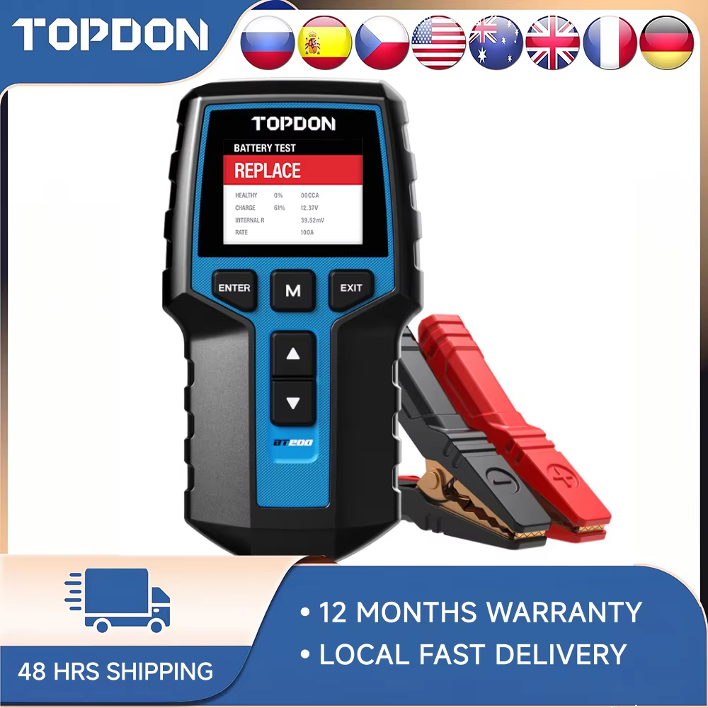 Topdon Tc001 Thermal Camera - TOPDON BT200 Araç Akü Test Cihazı,