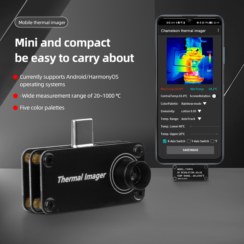 Tiop01 Thermal Camera - TIOP01 Termal Görüntüleme Cihazı Gece Görüşlü