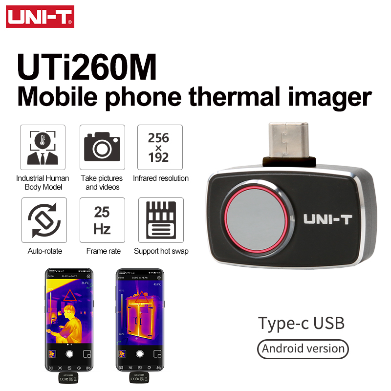 Akıllı Telefonlar İçin UNI-T T - Thermal Imaging Camera 256X192 incelemesi ve fiyatı