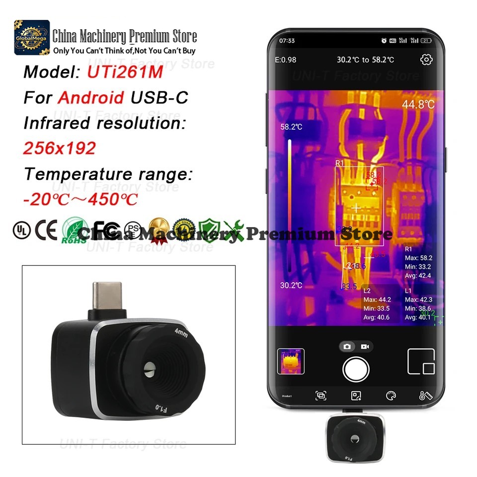 UNI-T Kızılötesi Termal Görünt - Thermal Imaging Camera 256X192 incelemesi ve fiyatı