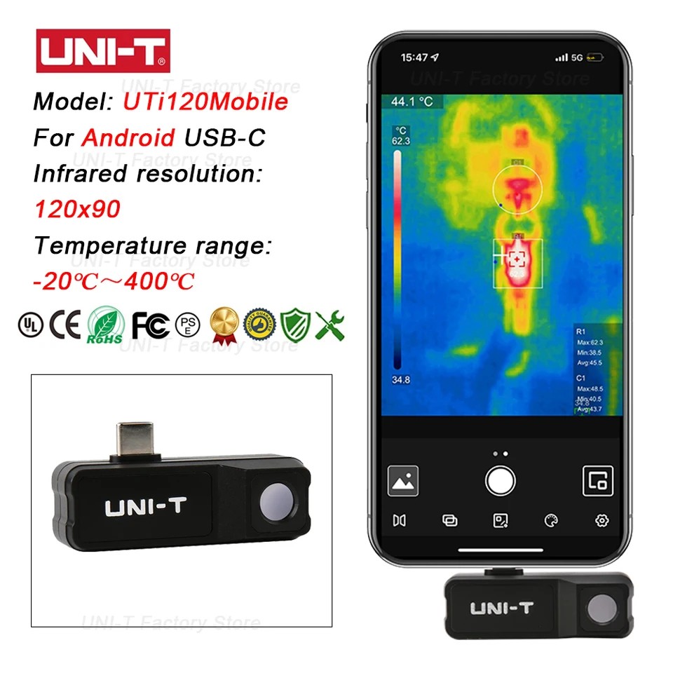 UNI-T Kızılötesi Termal Görünt - Thermal Imaging Camera 256X192 incelemesi ve fiyatı