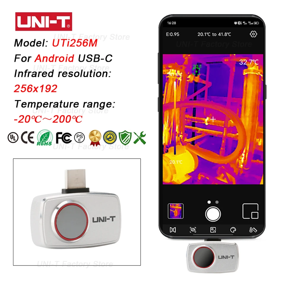 UNI-T Kızılötesi Termal Görünt - Thermal Imaging Camera 256X192 incelemesi ve fiyatı