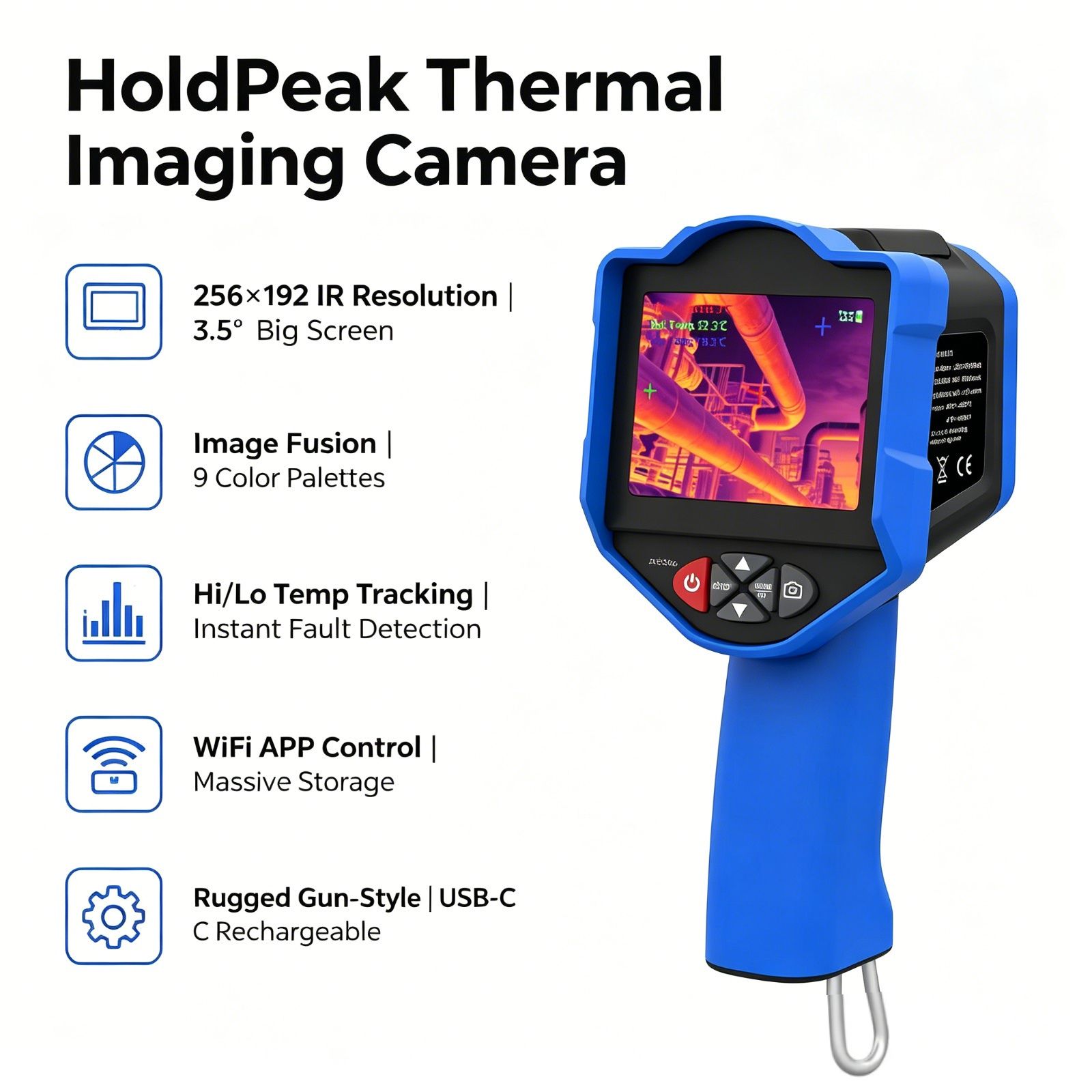 HoldPeak Termal Görüntüleme Ka - Thermal Imaging Camera 256X192 incelemesi ve fiyatı