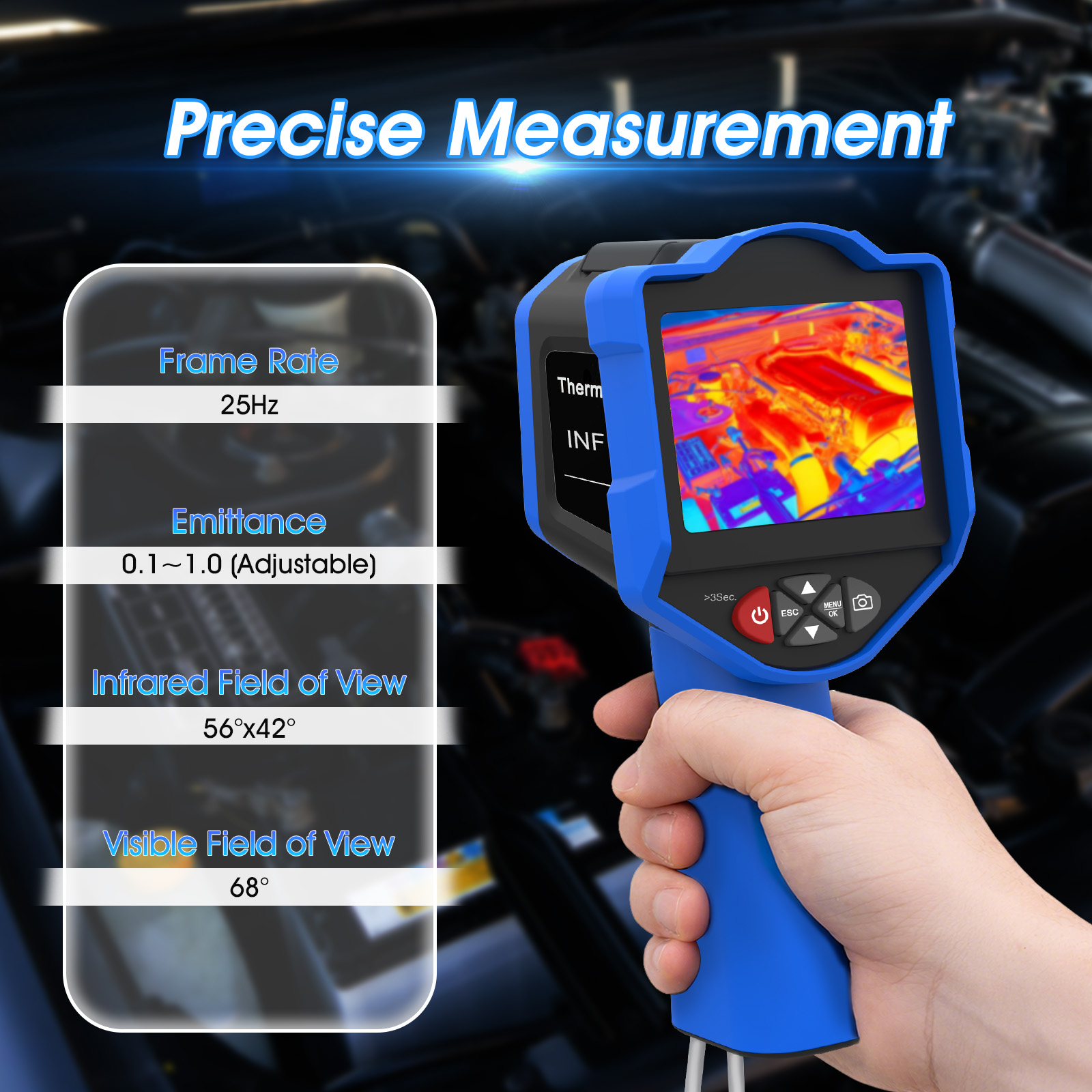 HoldPeak Termal Görüntüleme Ka - Thermal Imaging Camera 256X192 incelemesi ve fiyatı